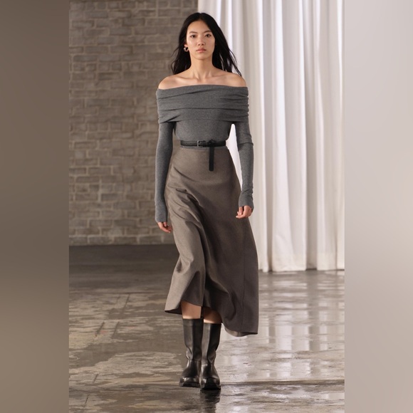 ZARA WOOL BIAS SKIRT ZW COLLECTION - Picture 8 of 14